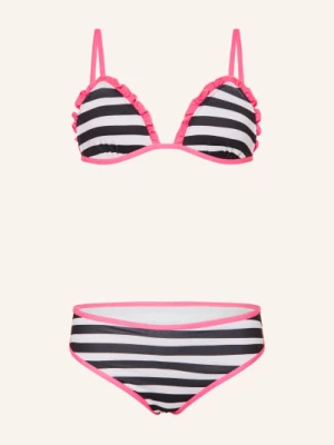 Obrázek produktu Sanetta Trojúhelníkové Bikiny S Uv Ochranou 50+ černá / neonově růžová / bílá