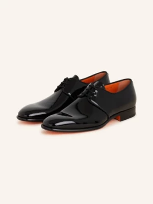 Obrázek produktu Santoni Lakované Šněrovací Boty Moore černá