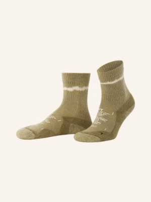 Obrázek produktu Satisfy Běžecké Ponožky Merino Nylon Tube S Merino Vlnou olivová / khaki / bílá