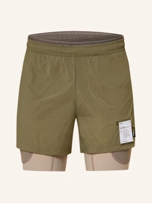 Obrázek produktu Satisfy Běžecké Šortky 2V1 Techsilk™ Cordura® 8in olivová