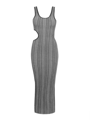 Obrázek produktu Sável Šaty 'MIELLE MIDI DRESS'  šedá / černá