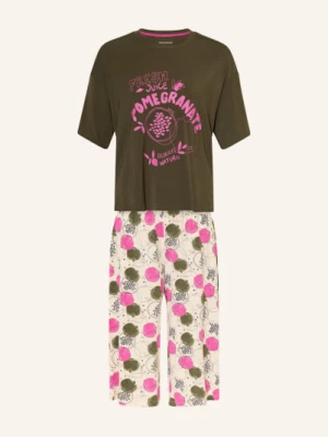 Obrázek produktu Schiesser 3/4 Pyžamo Casual Fashion olivová / režná / růžová