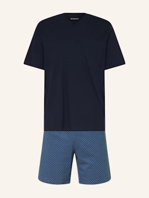Obrázek produktu Schiesser Pyžamo Se Šortkami Comfort Essentials tmavě modrá / modrá