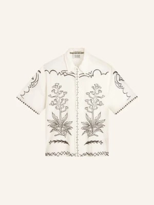 Obrázek produktu Scotch & Soda Košile S Krátkým Rukávem, Střih Comfort Fit bílá / tmavě modrá