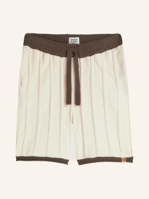 Obrázek produktu Scotch & Soda Pletené Šortky krémová / tmavě hnědá
