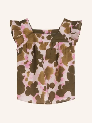 Obrázek produktu Scotch & Soda Top S Volánky A Lemováním hnědá / růžová