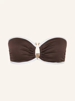 Obrázek produktu Seafolly Bandeau Bikiny Beach Bound hnědá / zlatá / bílá