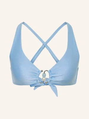 Obrázek produktu Seafolly Bralette Bikini Top Palermo S Ozdobnými Perličkami tmavě modrá / bílá