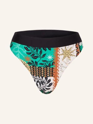 Obrázek produktu Seafolly High Waist Bikinové Kalhotky Atlantis režná / zelená / hnědá
