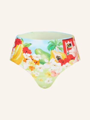 Obrázek produktu Seafolly High Waist Bikinové Kalhotky Cuba světle zelená / tmavě modrá / červená