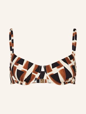 Obrázek produktu Seafolly Horní Díl Bikin S Kosticemi Secret Garden černá / krémová / hnědá