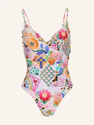 Obrázek produktu Seafolly Plavky Beach Bohème růžová / hnědá / modrá