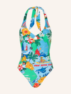 Obrázek produktu Seafolly Plavky S Vázáním Za Krkem Viva Vacation tmavě modrá / červená / zelená