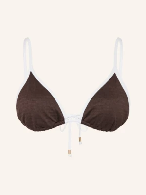 Obrázek produktu Seafolly Trojúhelníkové Bikiny Beach Bound hnědá / bílá