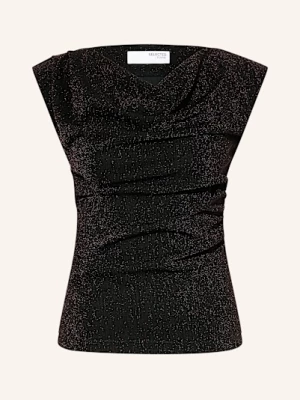 Obrázek produktu Selected Femme Top S Třpytivou Přízí tmavě hnědá / tmavě červená