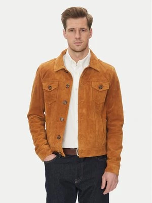 Obrázek produktu Serge Pariente Kožená bunda Jeans Hnědá Regular Fit