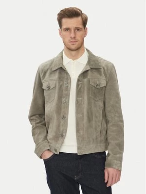 Obrázek produktu Serge Pariente Kožená bunda Jeans Šedá Regular Fit