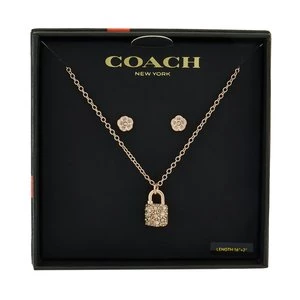 Obrázek produktu Set náušnice a náhrdelník Coach 37541360 Růžové zlato