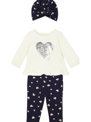 Obrázek produktu Shirt niemowlęcy + legginsy + czapka (3 części), bawełna organiczna bonprix