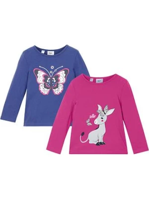 Obrázek produktu Shirt z długim rękawem (2 szt.), z czystej bawełny bonprix