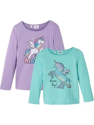 Obrázek produktu Shirt z długim rękawem (2 szt.), z czystej bawełny organicznej bonprix