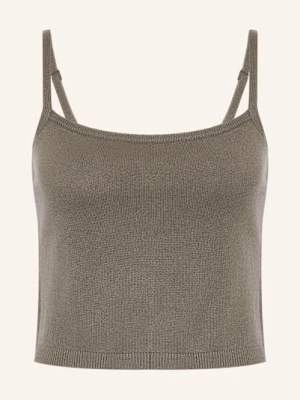 Obrázek produktu Simkhai Úpletový Cropped Top Vance Z Kašmíru olivová