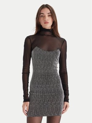Obrázek produktu Simona Corsellini Koktejlové šaty A25CEAB10601 Stříbrná Slim Fit