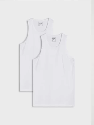 Obrázek produktu Sinsay - 2-pack bavlněné tílka - bílá