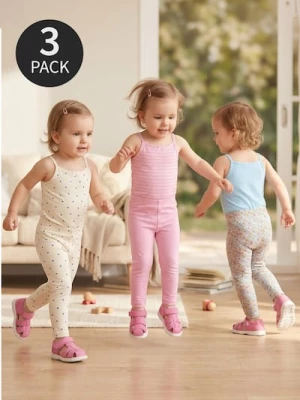 Obrázek produktu Sinsay - 3 balení bavlněných legín - krémová