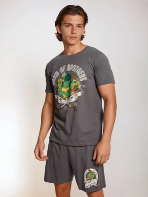 Obrázek produktu Sinsay - Bavlněná dvoudílná pyžama s potiskem Teenage Mutant Ninja Turtles - šedá