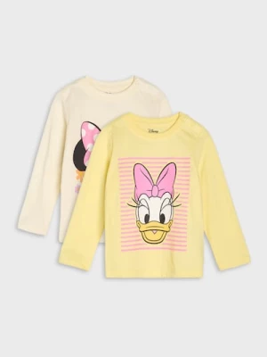 Obrázek produktu Sinsay - Bavlněná košilka s potiskem 2 pack Minnie and Daisy - krémová