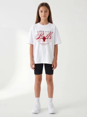 Obrázek produktu Sinsay - Bavlněná košilka s potiskem Chicago Bulls NBA - bílá