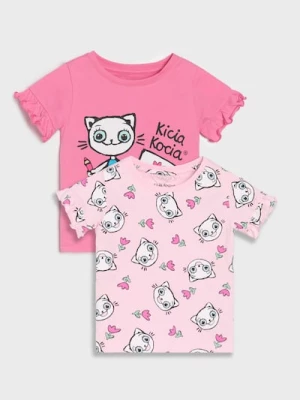Obrázek produktu Sinsay - Bavlněná košilka s potiskem Kitty Kotty 2 pack - růžová