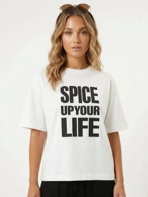 Obrázek produktu Sinsay - Bavlněná košilka s potiskem Spice Girls - bílá