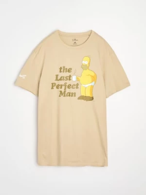 Obrázek produktu Sinsay - Bavlněná košilka s potiskem The Simpsons - béžová