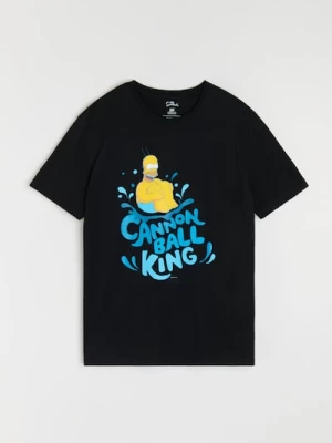 Obrázek produktu Sinsay - Bavlněná košilka s potiskem The Simpsons - černá