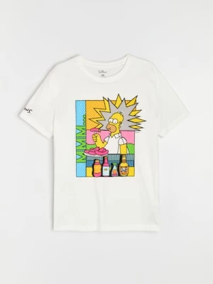 Obrázek produktu Sinsay - Bavlněná košilka s potiskem The Simpsons - krémová