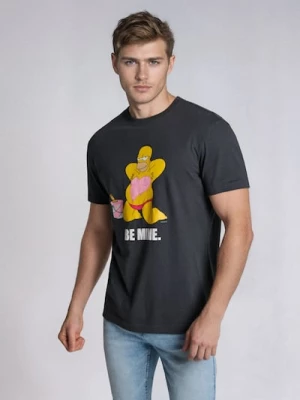 Obrázek produktu Sinsay - Bavlněná košilka s potiskem The Simpsons - šedá