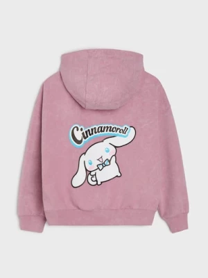 Obrázek produktu Sinsay - Bavlněná mikina s kapucí a potiskem na zádech Cinnamoroll - růžová