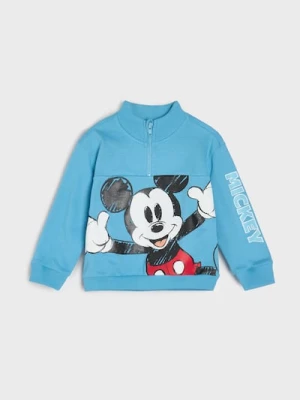 Obrázek produktu Sinsay - Bavlněná mikina s potiskem Mickey Mouse - modrá