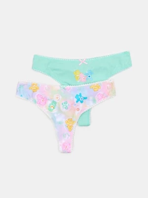 Obrázek produktu Sinsay - Bavlněná tanga – balení 2 kusy Care Bears - vícebarevná