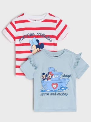 Obrázek produktu Sinsay - Bavlněná trička 2 pack Minnie Mouse - krémová