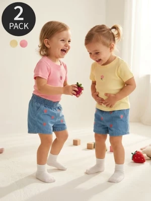 Obrázek produktu Sinsay - Bavlněná trička 2 pack - žlutá