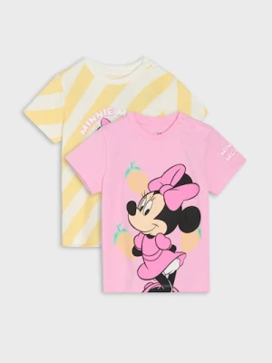 Obrázek produktu Sinsay - Bavlněná trička s potiskem 2 ks Minnie Mouse - krémová