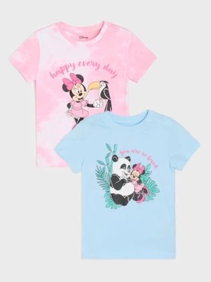 Obrázek produktu Sinsay - Bavlněná trička s potiskem 2 ks Minnie Mouse - růžová
