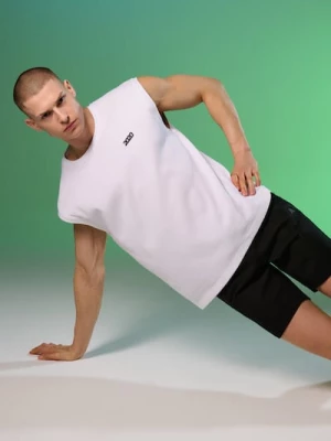 Obrázek produktu Sinsay - Bavlněné boxy tričko bez rukávů - bílá