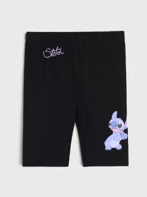 Obrázek produktu Sinsay - Bavlněné cyklistické kraťasy Stitch - černá