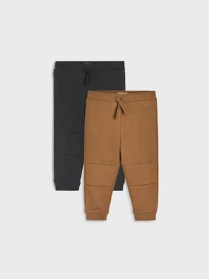 Obrázek produktu Sinsay - Bawełniane spodnie jogger 2 pack - brązowy