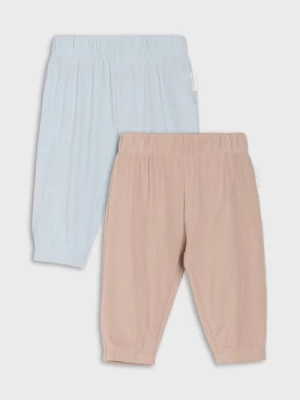Obrázek produktu Sinsay - Bavlněné kalhoty Jogger 2 pack - béžová