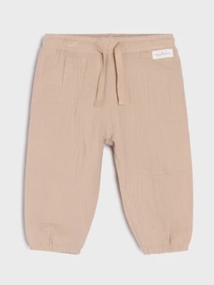 Obrázek produktu Sinsay - Bavlněné kalhoty Jogger - béžová